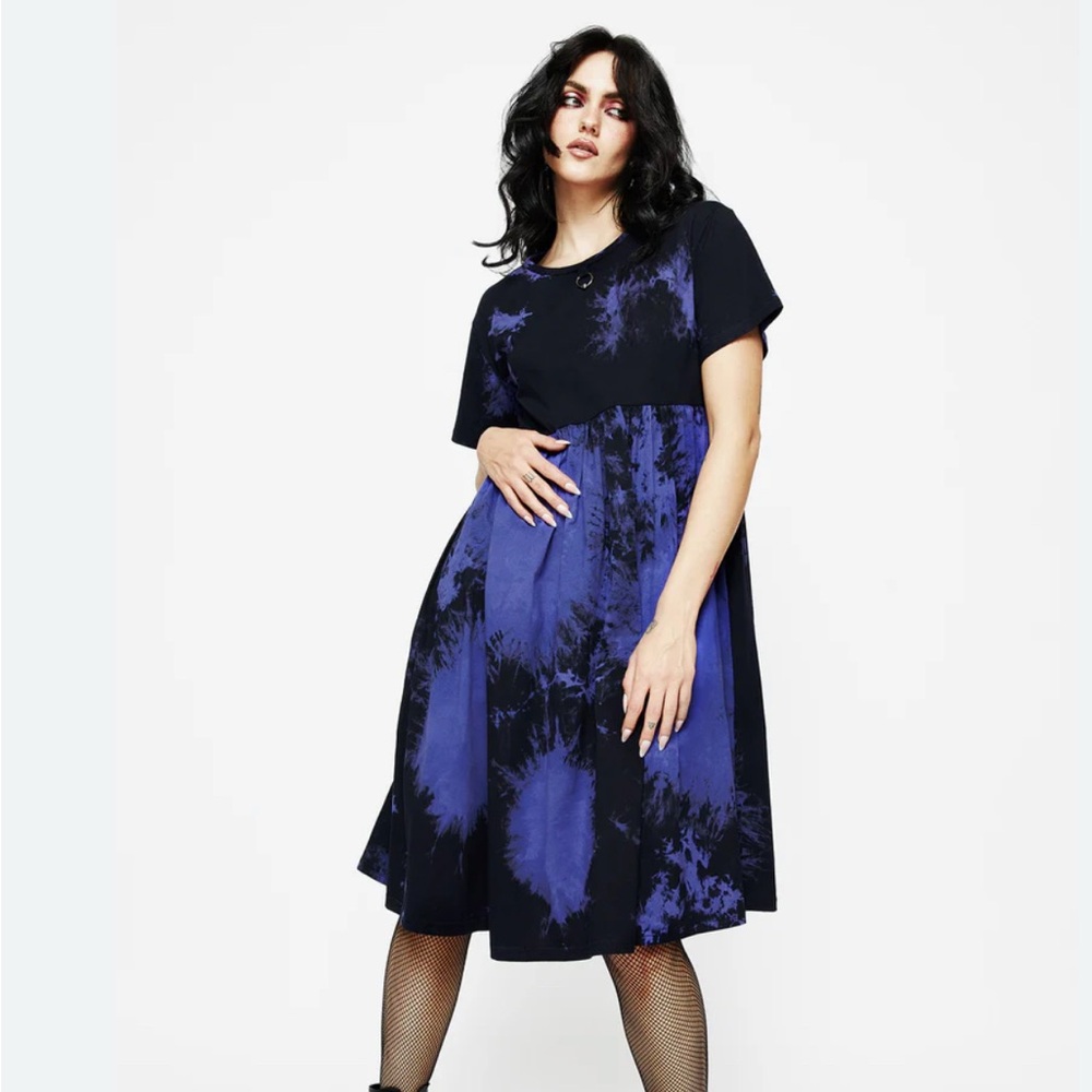 Disturbia Purple Haze Midi Skater Dress